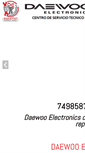Mobile Screenshot of daewoelectronics.com