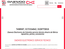 Tablet Screenshot of daewoelectronics.com